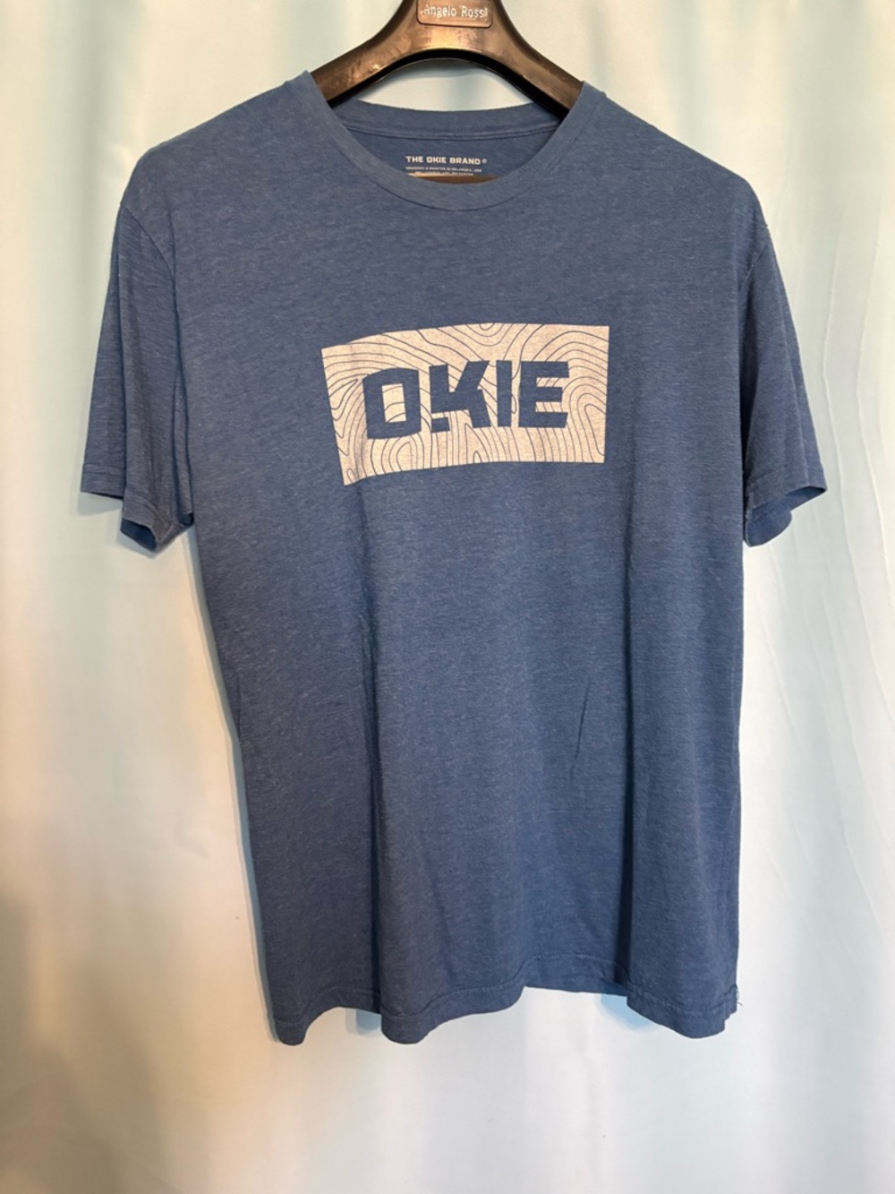 Men's Blue OKIE Crew Neck T-Shirt